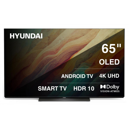 Телевизор OLED Hyundai 65 H-LED65OBU7700 Android TV Frameless черный/черный 4K Ultra HD 120Hz DVB-T DVB-T2 DVB-C DVB-S DVB-S2 USB 2.0 - 2шт. WiFi Smart TV, фото , изображение 2