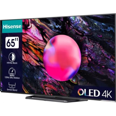 Телевизор HISENSE 65 OLED/4K/UHD 3840x2160 TV Bluetooth Wi-Fi Direct VIDAA черный 65A85K, фото , изображение 3