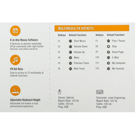 Клавиатура + мышь A4Tech KRS-8372, фото , изображение 15