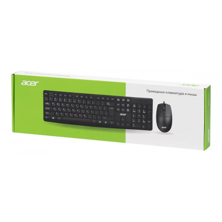 Клавиатура+мышь проводная Acer OMW141 черный, фото , изображение 15