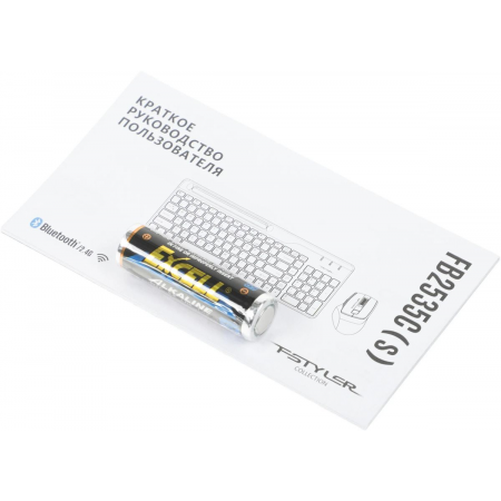 Клавиатура + мышь A4Tech Fstyler FB2535C клав:черный/серый мышь:черный/серый USB беспроводная Bluetooth/Радио slim, фото , изображение 22