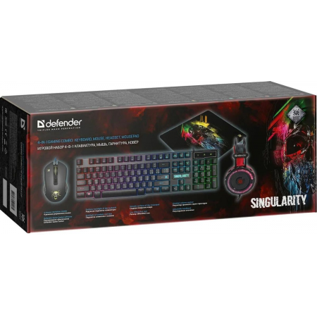 Гарнитура + мышь + коврик Defender Devourer MKP-118, фото , изображение 9