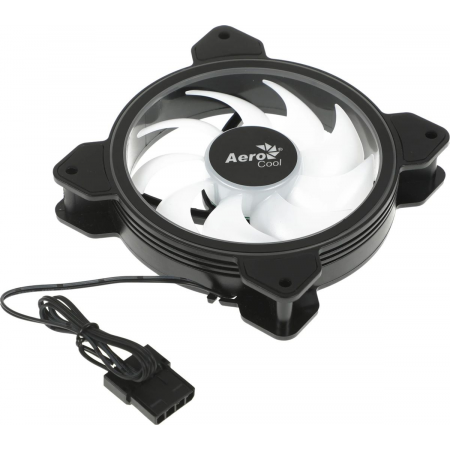 Вентилятор Aerocool Saturn 12F 120x120mm 4-pin (Molex)20dB 140gr LED Ret, фото , изображение 2