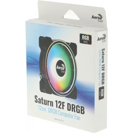 Вентилятор Aerocool Saturn 12F 120x120mm 4-pin (Molex)20dB 140gr LED Ret, фото , изображение 7
