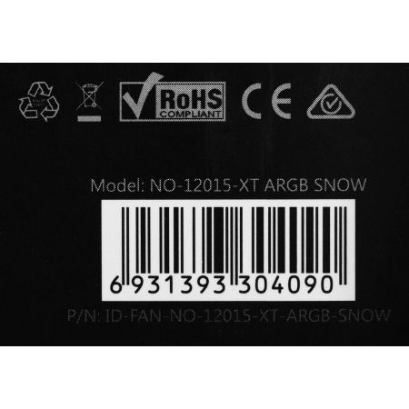 Вентилятор для корпуса ID-COOLING NO Series NO-12015-XT ARGB SNOW, фото , изображение 19