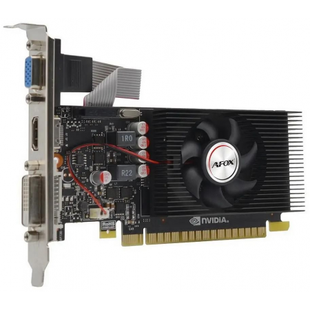 Видеокарта Afox GeForce GT710 4GB DDR3 64BIT DVI HDMI VGA LP SINGLE FAN (AF710-4096D3L7-V1) RTL, фото , изображение 2