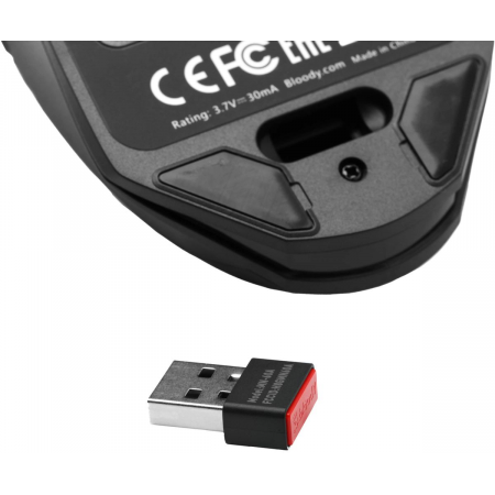 Мышь A4Tech Bloody R36 Ultra черный оптическая (12000dpi) беспроводная USB (7but), фото , изображение 26