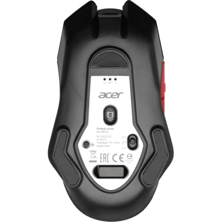 Мышь Acer Nitro OMR305 черный оптическая (3200dpi) беспроводная BT/Radio USB (6but), фото , изображение 4