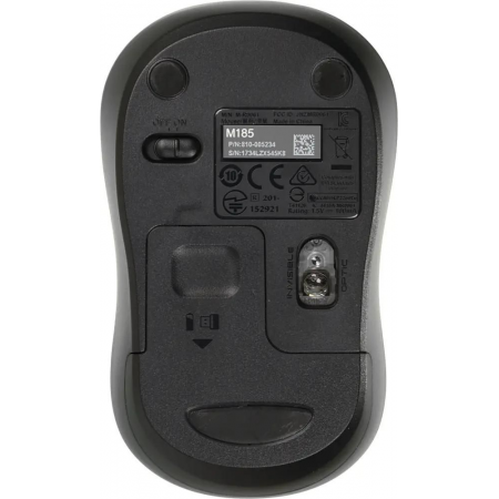 Мышь беспроводная Logitech M185 (910-002252) Серый, фото , изображение 3