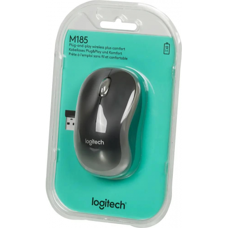 Мышь беспроводная Logitech M185 (910-002252) Серый, фото , изображение 9