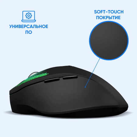 Мышь  Oklick 636LWC Black, фото , изображение 5