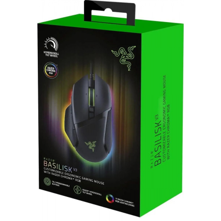 Мышь проводная Razer Basilisk V3 (RZ01-04000100-R3M1) Чёрный, фото , изображение 5