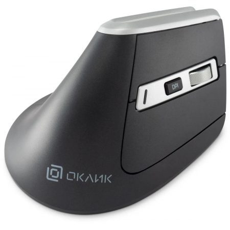 Мышь Оклик 991MW серый оптическая (2400dpi) silent беспроводная BT/Radio USB для ноутбука (7but), фото , изображение 7