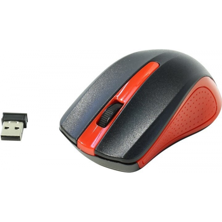 Мышь Oklick 485MW+ Black-Red USB, фото 