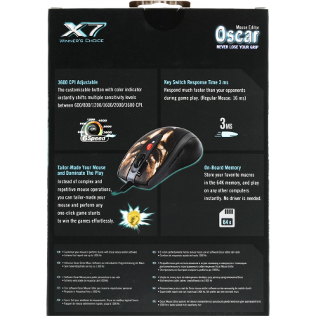 Мышь проводная A4Tech XL-750BH Чёрный, фото , изображение 8