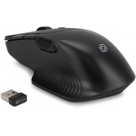 Мышь Оклик 501MW черный оптическая (2400dpi) беспроводная USB для ноутбука (6but), фото , изображение 5