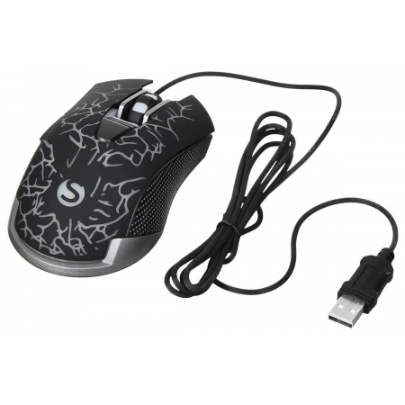 Мышь SunWind SW-M705G черный оптическая (3600dpi) USB для ноутбука (6but), фото , изображение 11