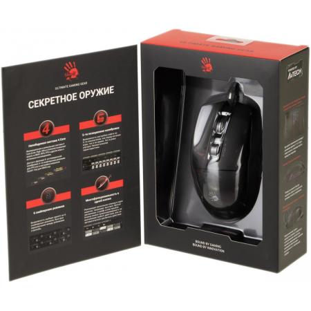 Мышь A4Tech Bloody W70 Max белый оптическая (10000dpi) USB Черный, фото , изображение 15