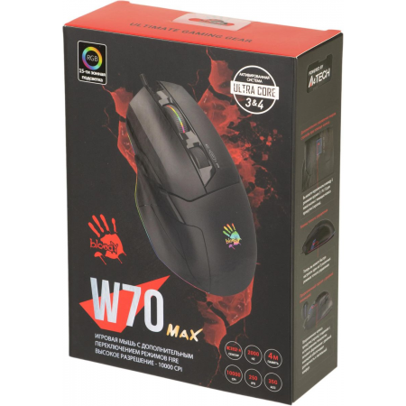 Мышь A4Tech Bloody W70 Max белый оптическая (10000dpi) USB Черный, фото , изображение 16