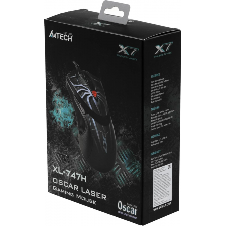 Мышь проводная A4Tech XL-747H Чёрный, фото , изображение 12