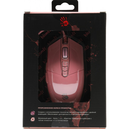 Проводная: A4 Tech Bloody P91s черный оптическая (8000dpi) USB (8but) Розовый, фото , изображение 18