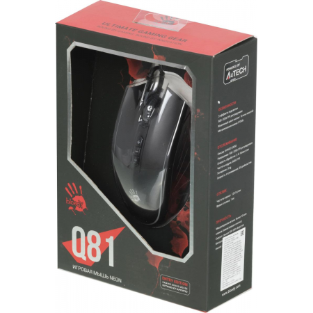 Мышь проводная A4Tech Q81 Bloody Curve Чёрный, фото , изображение 22