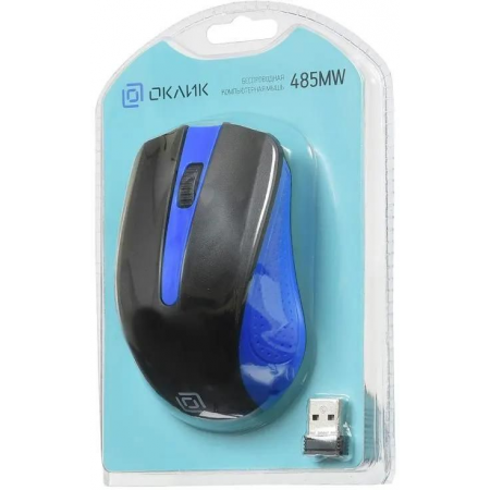 Мышь Oklick 485MW Black-Blue USB Синий, фото , изображение 10
