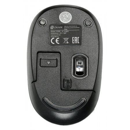 Мышь Оклик 505MW черный оптическая (1000dpi) беспроводная USB для ноутбука (3but) Черный, фото , изображение 9