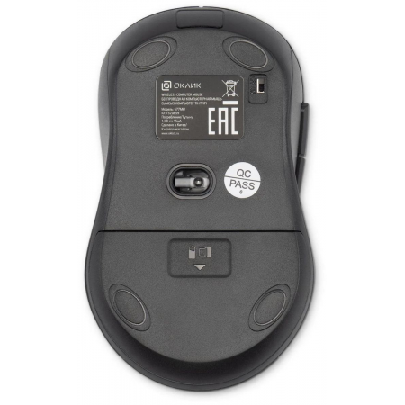 Мышь Оклик/Oklick 677MW черный оптическая (1600dpi) беспроводная USB (6but), фото , изображение 8