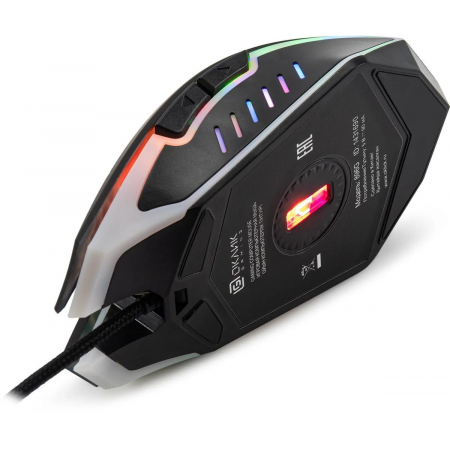 Мышь Оклик 896G черный оптическая (12800dpi) USB для ноутбука (5but), фото , изображение 5