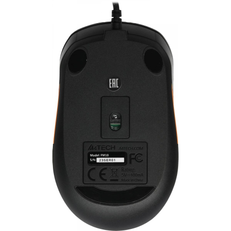 Мышь  A4Tech Fstyler FM10 Black/Orange, фото , изображение 4