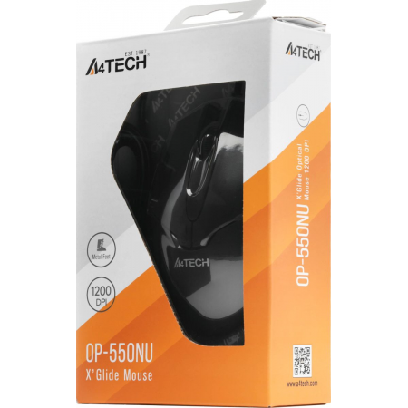 Мышь проводная A4Tech OP-550NU, Черный, фото , изображение 7