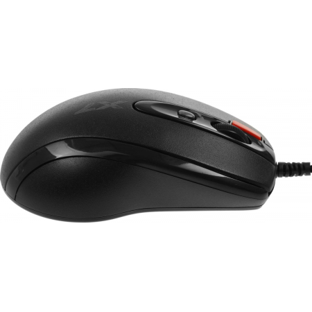 Мышь проводная + коврик A4Tech X-7120 (X-710BK+X7-200MP) чёрный, фото , изображение 6
