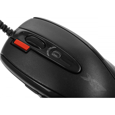 Мышь проводная + коврик A4Tech X-7120 (X-710BK+X7-200MP) чёрный, фото , изображение 7