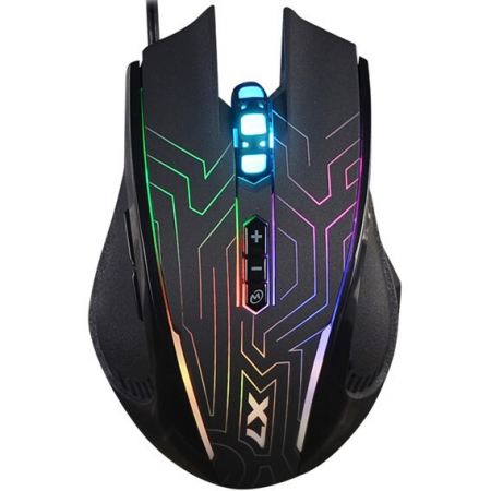 Мышь A4Tech X87 черный оптическая (2400dpi) USB (8but), фото 