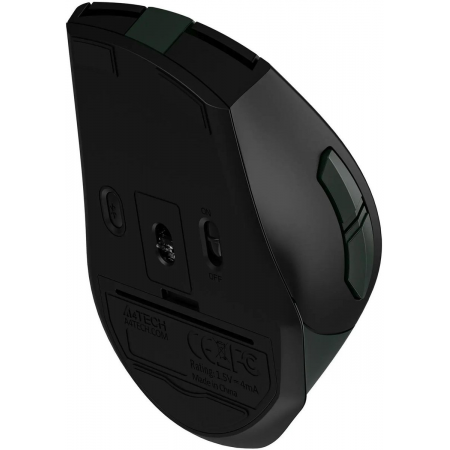 Мышь A4Tech Fstyler FB35S темно-зеленый/черный оптическая (2000dpi) беспроводная BT/Radio USB для ноутбука (5but), фото , изображение 8
