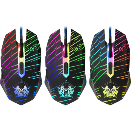 Мышь проводная Defender Dark Agent GM-590L (52590) Чёрный, фото , изображение 3