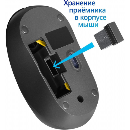 Мышь беспроводная Defender Datum MM-285 (52285) Чёрный, фото , изображение 2