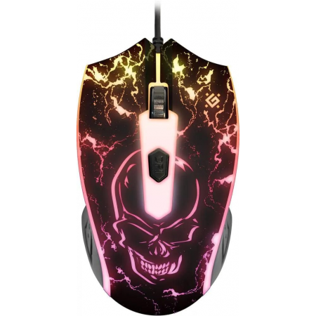 Мышь проводная Defender Overmatch GM-069 (52069) Рисунок, Чёрный, фото , изображение 2