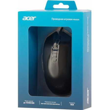 Мышь проводная Acer OMW160 (ZL.MCEEE.00Q) Чёрный, фото , изображение 10