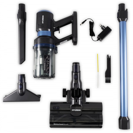 Пылесос ручной Hyundai HYV-S7970 500Вт серый/синий, фото , изображение 29