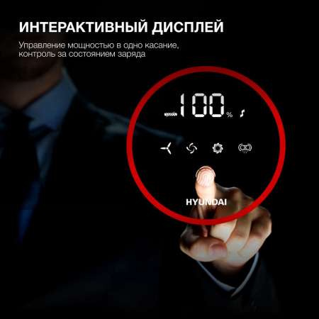 Пылесос ручной Hyundai HYV-S7970 500Вт серый/синий, фото , изображение 7