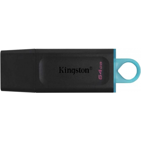 Флеш Диск Kingston 64Gb DataTraveler Exodia DTX/64GB USB3.1 черный/голубой, фото 