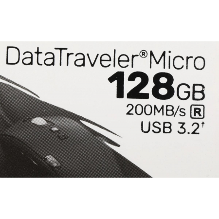 Флеш Диск Kingston 128Gb DataTraveler Micro DTMC3G2/128GB USB3.0 серебристый, фото , изображение 4