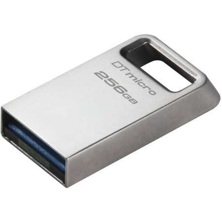Флеш Диск Kingston 256Gb DataTraveler Micro DTMC3G2/256GB USB3.0 серебристый, фото , изображение 2