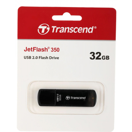 USB Flash накопитель   32Gb Transcend JetFlash 350 Black (TS32GJF350), фото , изображение 4