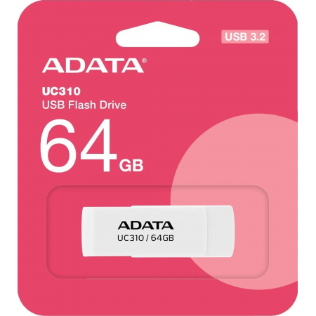 Флэш-накопитель ADATA USB3 64GB WHITE UC310-64G-RWH, фото , изображение 4