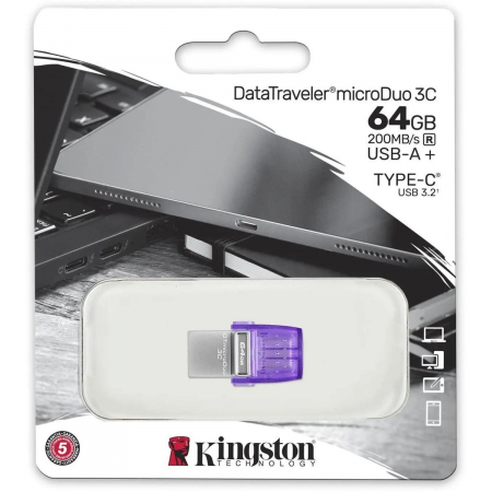 Флэш-накопитель USB3.2 64GB DTDUO3CG3/64GB KINGSTON, фото , изображение 3