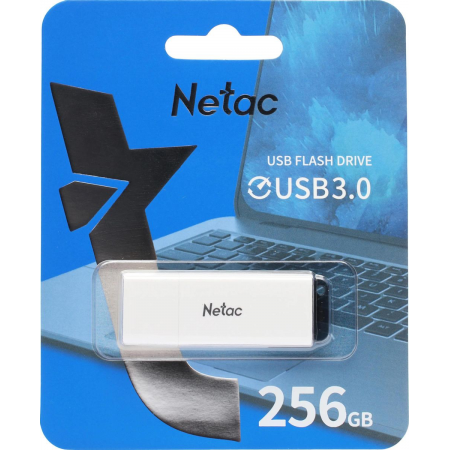 Флеш Диск Netac 256Gb U185 NT03U185N-256G-30WH USB3.0 белый, фото , изображение 2
