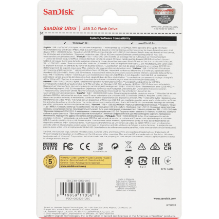 USB Flash накопитель 128Gb SanDisk Ultra (SDCZ48-128G-U46), фото , изображение 4